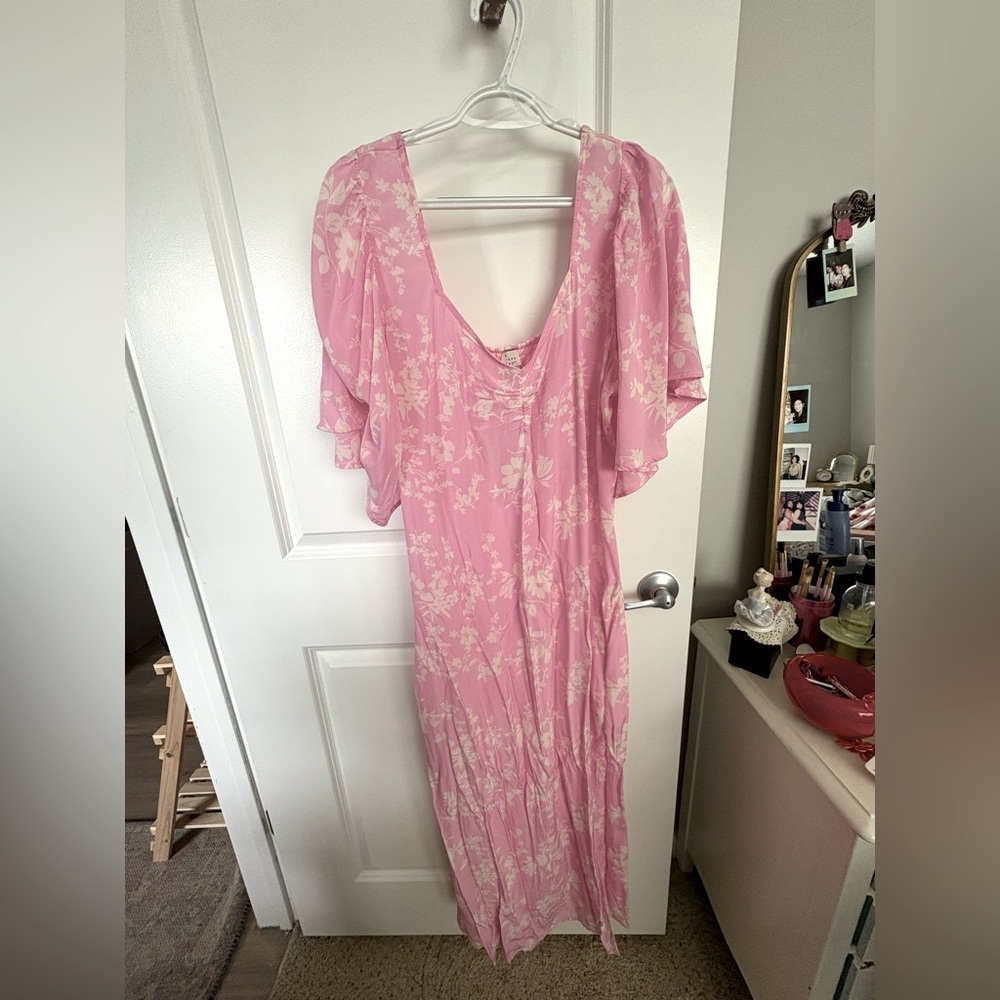 A New Day Pink Floral Blouse